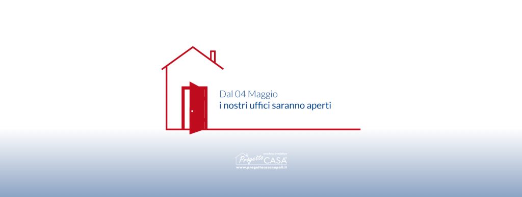 UNA PORTA APERTA, UN NUOVO INIZIO: DAL 4 MAGGIO I NOSTRI UFFICI SARANNO APERTI