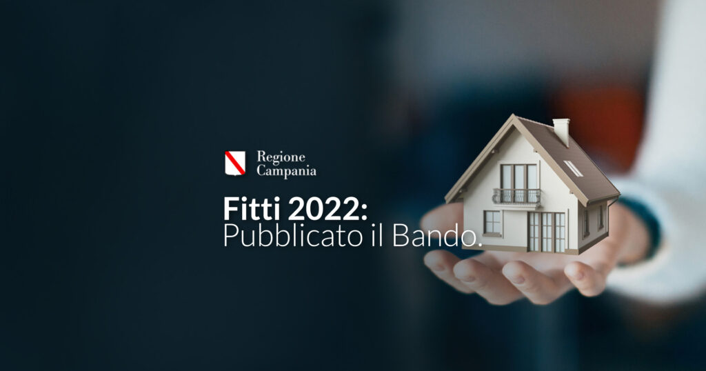 Fitti 2022. Pubblicato il Bando. Domande entro il 10 maggio 2023