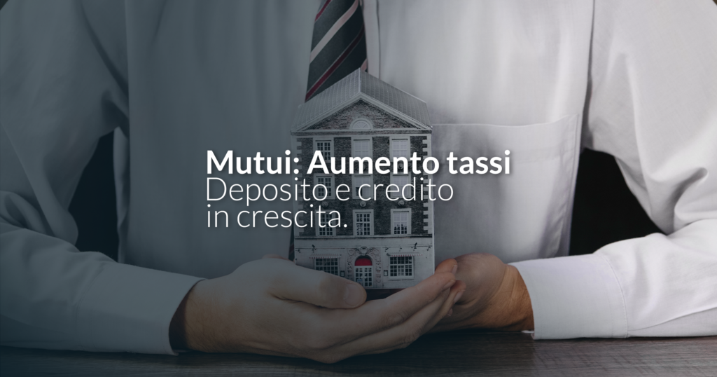 Mutui, i tassi salgono al 4,12% a febbraio. In aumento al 9,88% i prestiti al consumo.